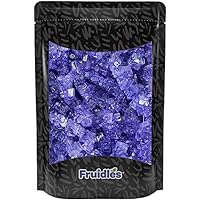 String Rock Sugar For Tea and Coffee, Clear Pure Cane Sugar Crystals, Dissolves Quickly, Resealable Bag (Grape Strings, Half-