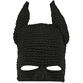 Kafeimali Men's Cartoon Funny Halloween Hat Beanie Knit Caps Ski Skull Caps Black