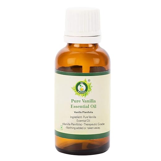 R V Essential Pure Vanilla Essential Oil 10ml- Vanilla Planifolia (100% Pure and Natural)