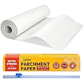 Katbite Heavy Duty Parchment Paper Roll for Baking, 12 in x 262 ft Non-Stick Baking Paper for Cooking, Baking Cookies, Grilli
