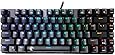 E-Element Z-88 RGB LED Backlit Water-Proof Mechanical Gaming Keyboard with 81 Keys Anti-Ghost keys, DIY Blue Switches, Black