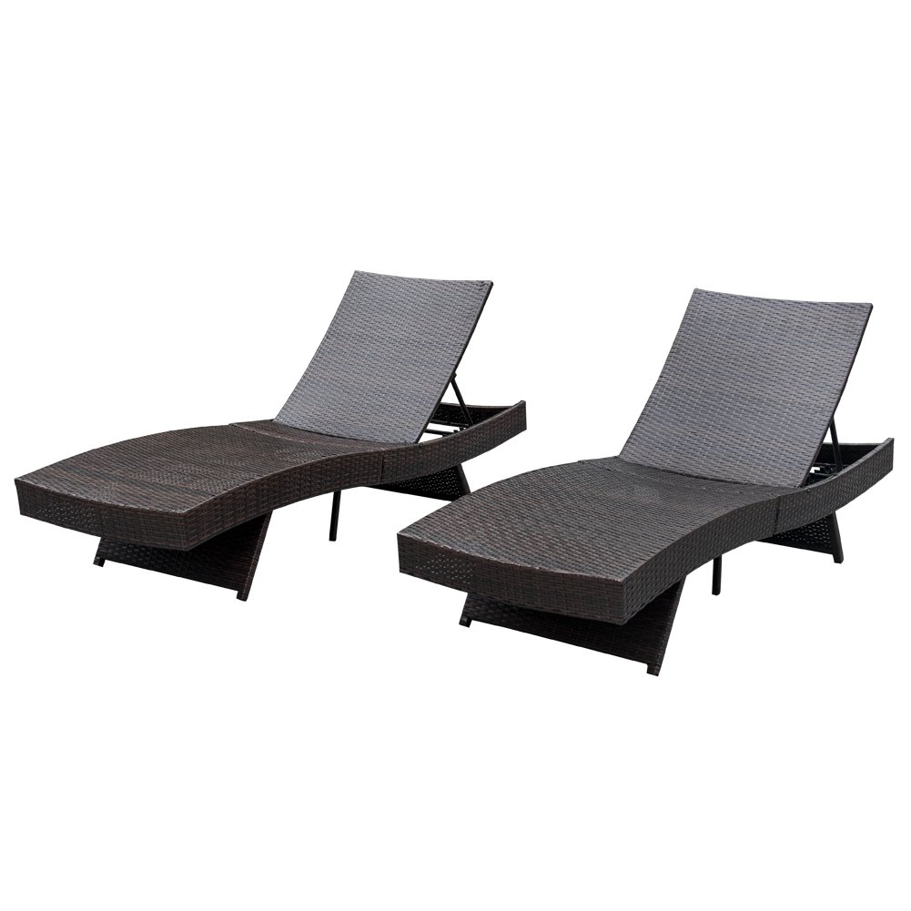 Amazoncom Sundale Outdoor 2PCS Deluxe Patio Adjustable Wicker