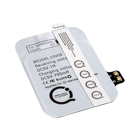ANSMANN Wireless Charging Qi Receiver Empfänger für Smartphone Samsung Galaxy S3 – induktives Laden mit Qi Charger für Qi Lad