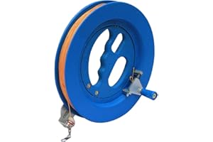 Glow Castle Kite Reel Winder Kite Line Kite String Winder Winding Reel Grip Wheel Professional Outdoor Kite Accessories Flying Tools of The Scroll Wheel Lock - Blue (8.5 inch)