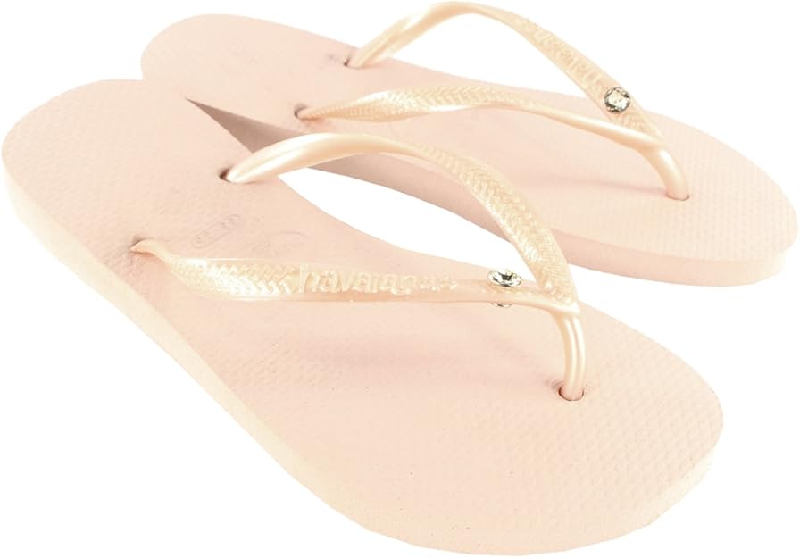 Amazon.com | Womens Havaianas Slim Crystal Glamour Sw Flip Flop Summer Sandal | Flip-Flops