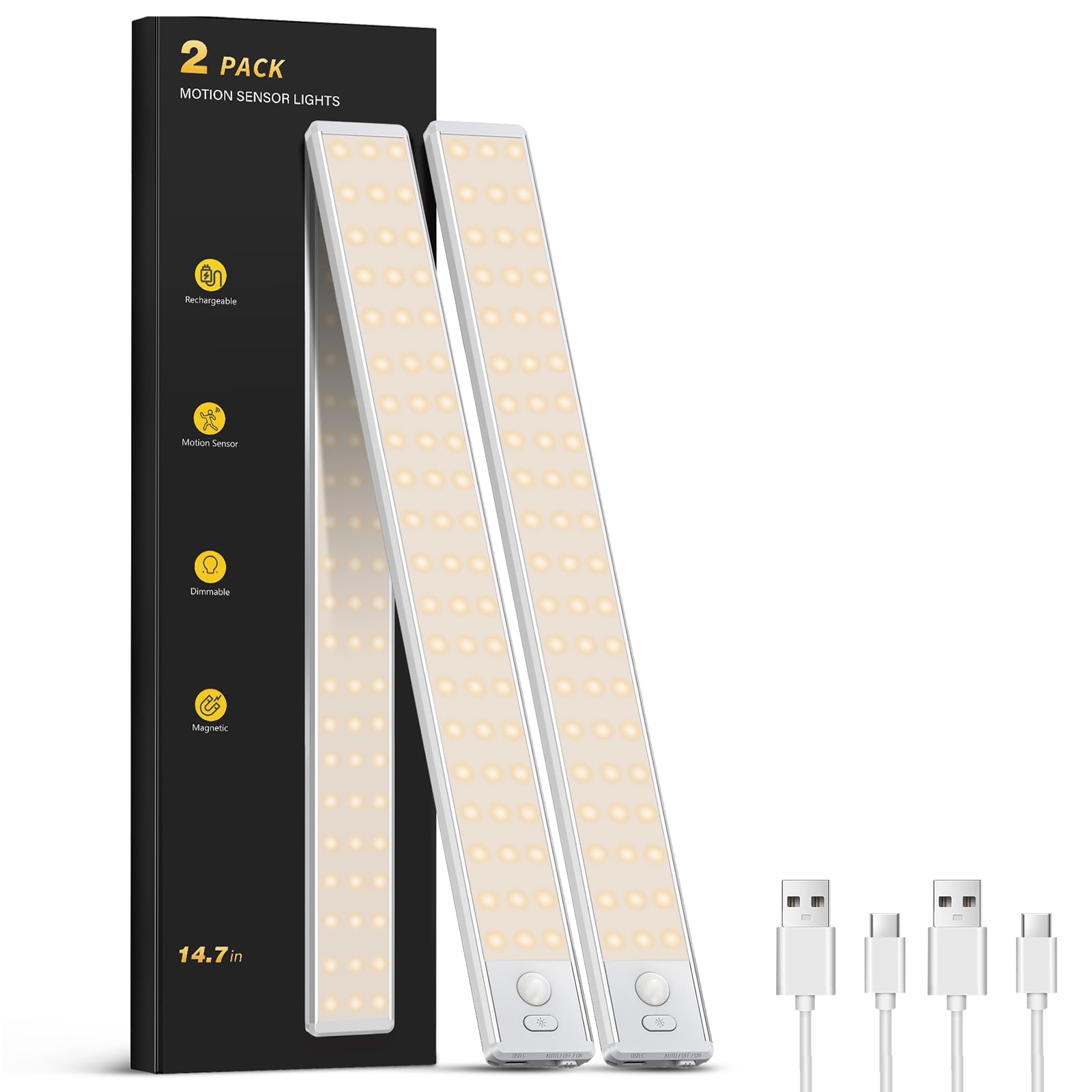 Under Cabinet Lighting - 14.7" Motion Sensor Light