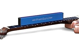 FretGuru Sanding Beam Fret Leveler – (10" ~ 250mm) Professional guitar luthier leveling file includes 100, 240, 320 Grit Peel and Stick Sandpaper and naphtha based adhesive remover wipes