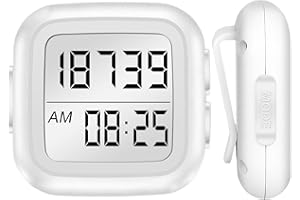 NN BEN NEVIS 3D Pedometer for Walking with Clip, Simple Step Counter with Large Display, Track Steps, Activity Time and Back Light Accurate Step Counter for Walking for Men Women Seniors Kids