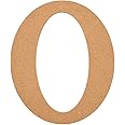Plaid Wood Unfinished Letter, 5" Wooden Surface Perfect for DIY Arts and Crafts Projects, 63568, 5 inch