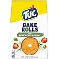Tuc Bake Rolls, Gusto Pomodoro e Olive, Chips di Pane Cotte al Forno, Sottili e Croccanti, 150g