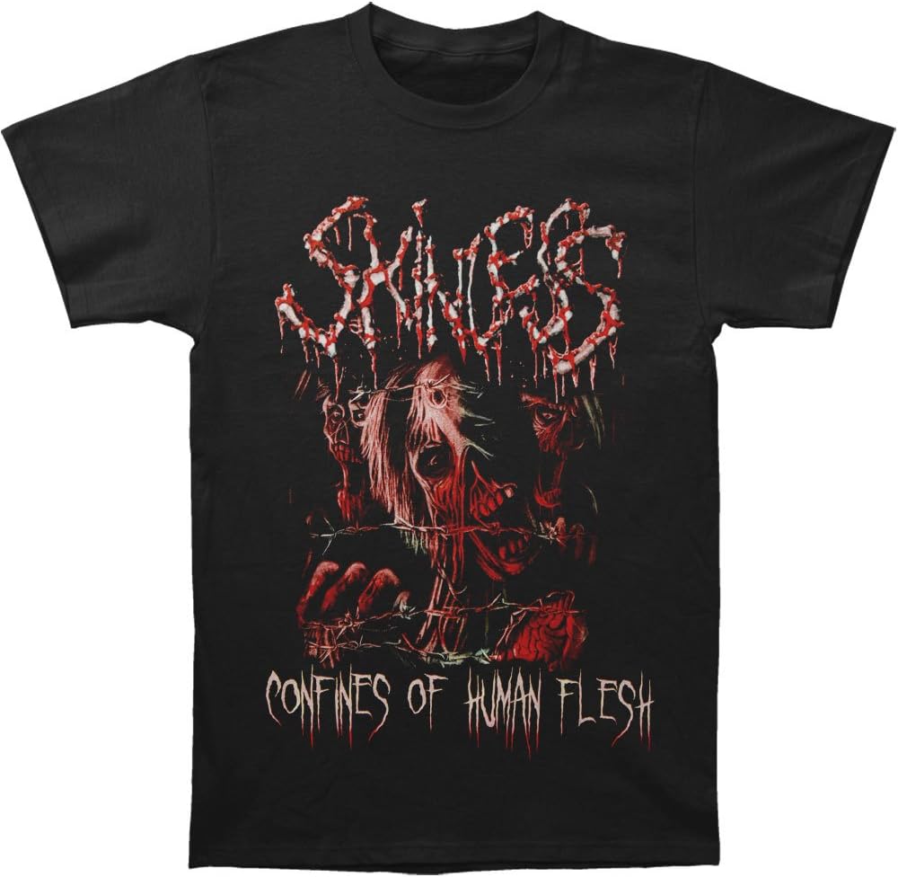 Skinless Men's Confines of Human Flesh T-Shirt Black