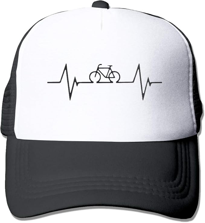 Unisex Bike Heartbeat Cycling Mountain Bike Trucker Hat