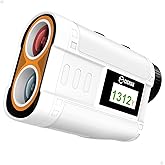 Golf Rangefinder with Slope, CIGMAN 1312 Yards Range Finder Golf, External Color Display, Flag Lock Vibration, 6X Magnification, Rechargeable Laser Range Finder with Magnetic, Ideal Golf Accessories