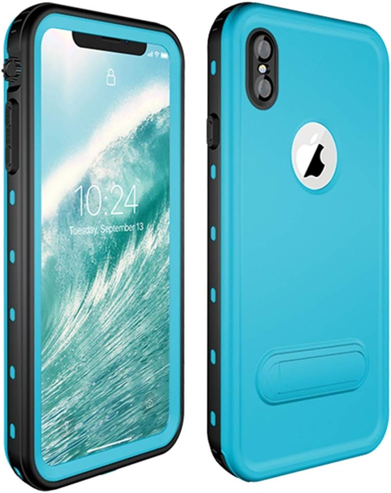SpringRay iPhone Xs Max Waterproof Case IP68 Certified Shockproof Dustproof Snowproof Full Body Rugged Protective Cover Built-in Screen Protector iPhone Xs Max 2018 Released 6.5 inch