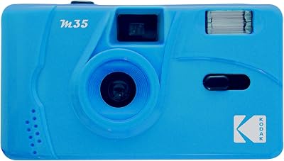 Kodak M35 35mm Reusable Camera Blue Iconic Retro Fixed Focus Lens