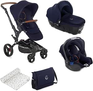 Jané Rider - Cochecito de bebe 3 piezas, capazo y portabebé homologados y  silla de paseo, con bolso y plástico de lluvia, plegado compacto, hamaca  reversible, unisex, color sailor : Amazon.es: Bebé