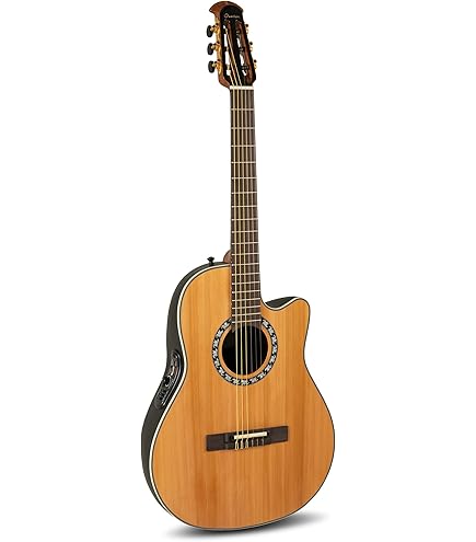 Amazon.com: Ovation Ultra E-Acoustic Guitar 1516PBM Mid/Non