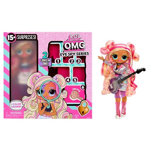 L.O.L. Surprise! OMG Eye Spy Series - Rockstar - Includes 1 Doll, Comes with Fashions and Accessories, Solve Clues & Unlock Surprises, Collect All 4 Dolls
