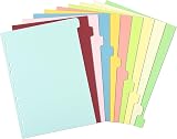 Thboxes A4 File Dividers 5 Pack 10 Part Multi Hole Punched Tabbed view 3