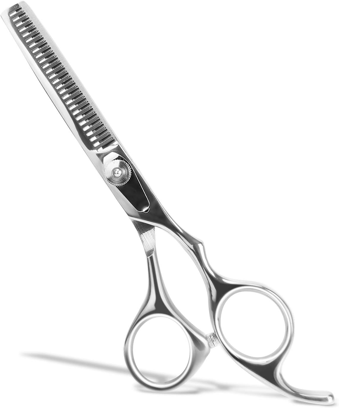 Hair Thinning Scissors Professional Haircut Shears Texturing Scissors 6.5”Barber Hair Cutting Trimming Razor Edge Blending Scissor with Adjustable Tension Clip Screw Stainless Steel
