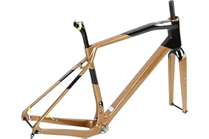 Bike Frame Carbon Fiber, Full Suspension All Mountain MTB Frame Mountain Bike Frame Internal Routing for Outdoor Riding Cycli