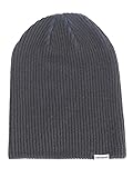 Converse Rib Knit 2-In-1 Black Watch Cap Beanie Hat