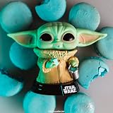 Funko Pop Star Wars The Mandalorian Grogu with Cookie Vinyl Figure 3.75in view 3