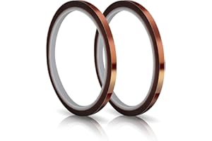 FINFINLIFE Narrow Sublimation Heat Tape - 2 Rolls, 0.2in x 108ft Each, Narrow Yet Equally Impactful, No-Residue Release, Perfect for Transfer, Securing Design, Reliable & Durable