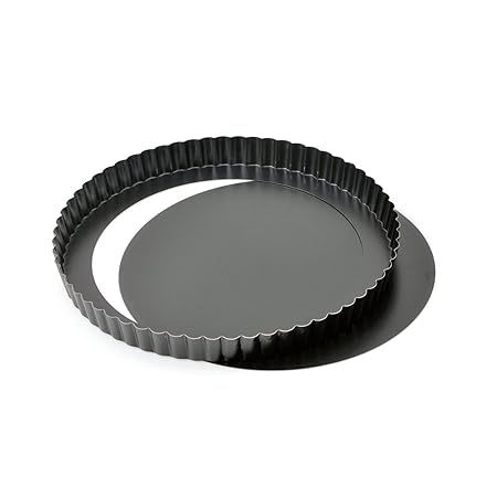 Cake - Tarteform - Quicheform mit Hebeboden - Kohlenstoffstahl - Antihaftbeschichtung - Ø 32 x 3 cm