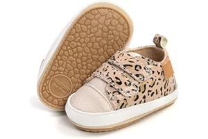 BEIDI Baby Girls Boys Shoes Soft Anti-Slip Sole Newborn First Walkers High Top Canvas Denim Unisex Infant Sneaker
