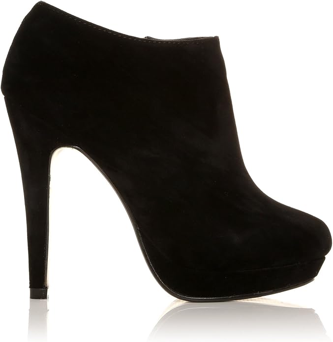 Stivaletti alla Caviglia,con Tacco a Stiletto Molto Alto, Finto camoscio Nero, H2O Camoscio Stivaletti alla Caviglia,con Tacco a Stiletto Molto Alto, Finto camoscio Nero, H2O Camoscio