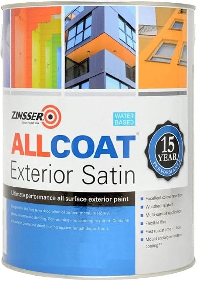 Zinsser Allcoat Exterior WB Satin 1 L Anthracite Grey RAL 7016