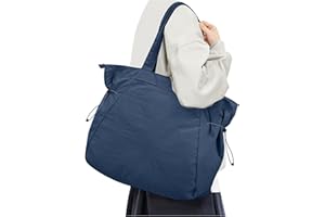 CADOLIM Tote Bag For Women Gym Bag Large Shoulder Bag Purses For Women Men Travel Tote Bags With Zipper Laptop Bag 15.6 Inch