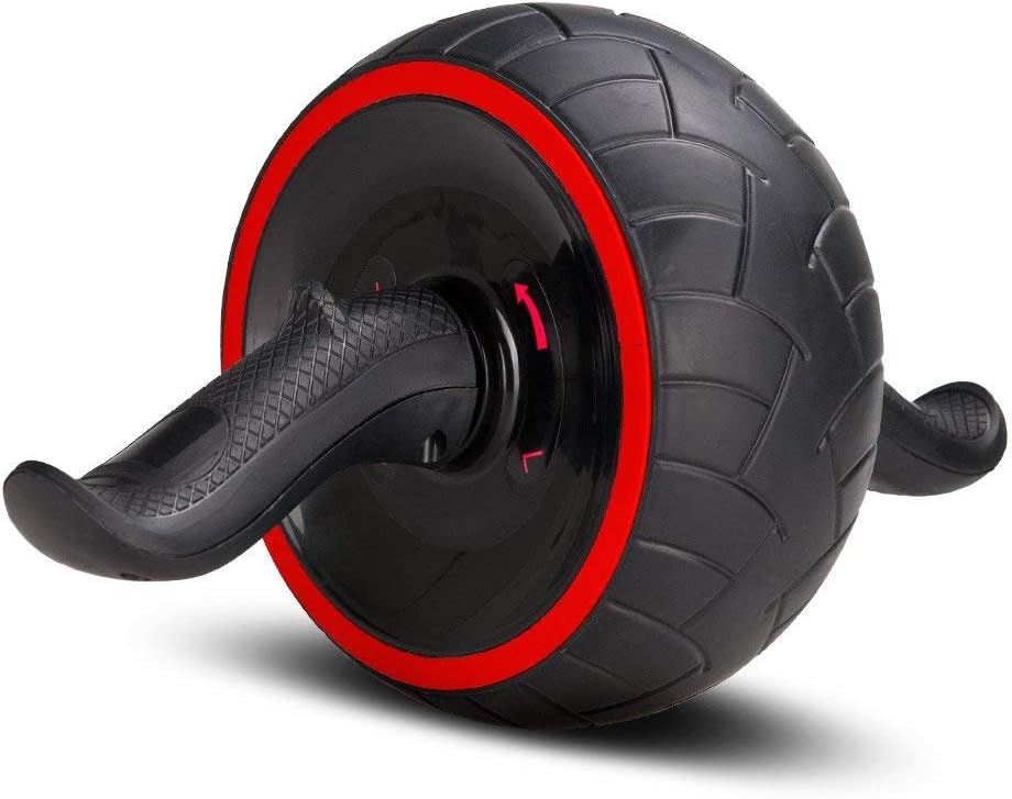 ACEmedia Ab Wheel Roller with Knee Pad Pro Fitness Equipment Ab Workout Machine Abdominal Wheel Exercise Equipment Home Gym Core Training