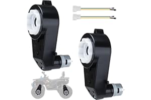 EAGSONWAY 2Pcs 24V RS555 40000RPM 24V Ride On Upgrade Motor Gearbox Powered Wheels Electric Motor High Speed Engine Jeep Kid Trax Upgrade Replacement Parts