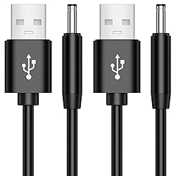 APETOO 2-Pack 5V USB to DC 3.5mm x 1.35mm Plug