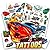 Savvi Race Car Tattoos (50 Temporary Tattoos)