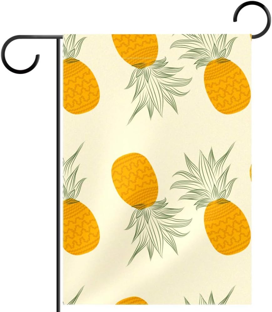 ASDFAS Pineapple Double Sided Garden Flag, Premium