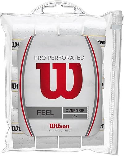 Wilson Pro Overgrip Perforated White 12 Pack WRZ4006WH