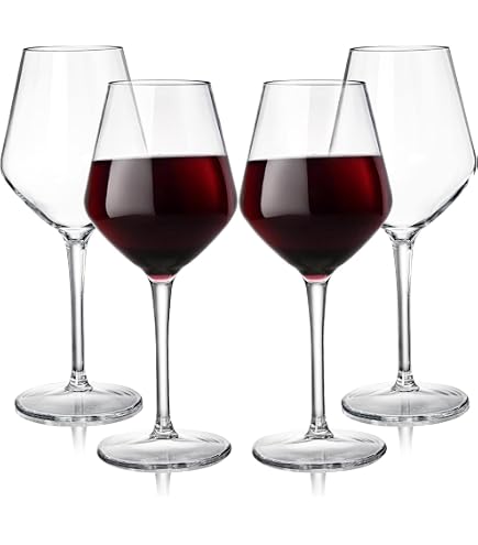 Zulay Kitchen Ensemble De 8 Gobelets Incassables En Plastique - Verres Acryliques Transparents Durables 12 Oz Et 16 Oz - Parfaits Pour La Maison, Piscine Et Voyages