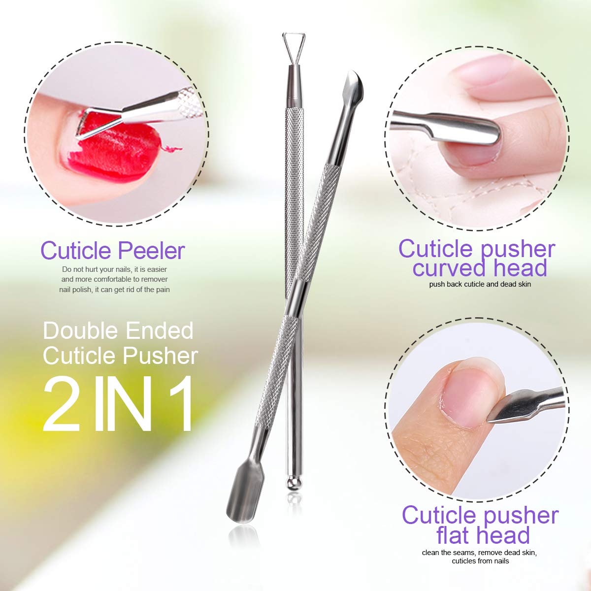 Gel Nail Polish Remover Tools Kit 20pcs Fingernail &Toenail Clips 114Pcs Nail Pads 5pcs 100/180 Grits Nail Files 400/4000 Grits Nail Buffer Nail Scraper for Dip Powder NailBy Teenitor: Beauty