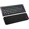 Cooler Master CK721 65% Hybrid Wireless 2.4GHz/Bluetooth Space Gray Mechanical Gaming Keyboard, Linear Red Switches, Customizable RGB, Ergonomic Design, 3-Way Dial, QWERTY (CK-721-GKTR1-US)