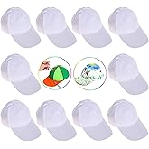 B bangcool DIY Kids Baseball Caps Hats - White DIY Creative Painting Polyester Sun Hat Sports Cap for Kids