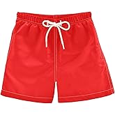 NUSTAPU Boys Swim Trunks Toddler Swim Shorts Little Boy Swimwear Kids Bathing Suit Swimsuit with Pockets