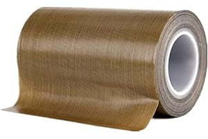 AIYUNNI Teflon Tape, (6-inch x 33 Feet x 0.18mm) PTFE Tape for Vacuum Sealer Machine, Hand Impulse Sealers Insulation PTFE Coated Fiberglass Adhesive Tape Compatible with FoodSaver, Weston, Cabellas