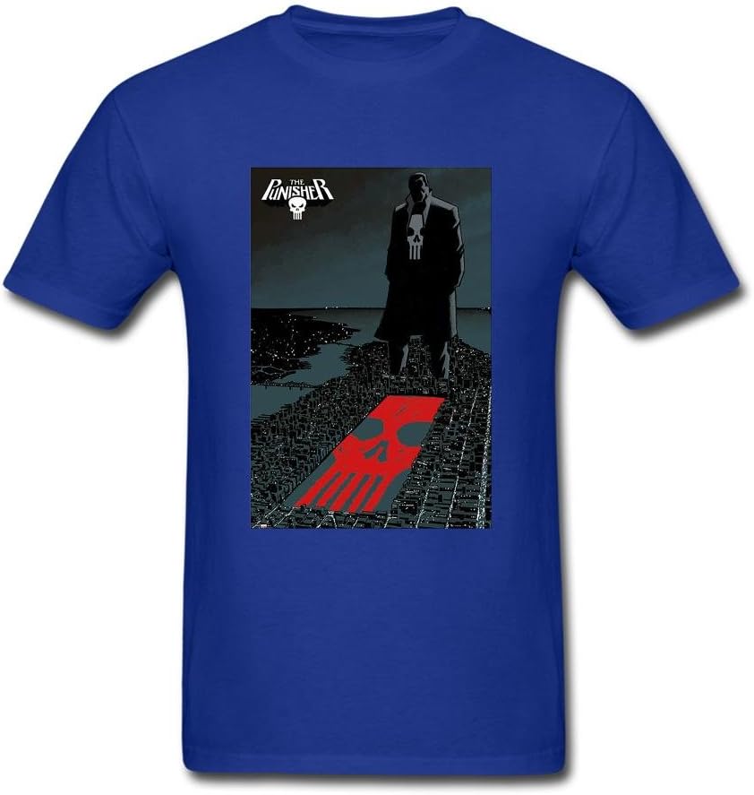 huaxian Mens 100% Cotton Punisher Frank Castle t-shirt