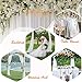 White Sheer Backdrop Curtains 4.8ftx6.5ft Chiffon Backdrop Drapes for Wedding Ceremony Arch Backdrop Decorations