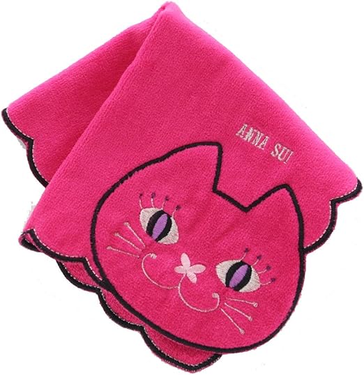 Amazon アナスイ Anna Sui タオルハンカチ ピンク 綿100 婦人 ネコ ハンドタオル 25cm 9502 01 ハンカチ バンダナ 通販