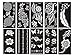 Tattoo Stencil/Template Set of 10 Sheet G Henna and Flower Designs