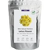 Premium Perfume Lotus Dried Natural Flowers Tea Whole Flower | Non GMO, Caffeine-free | 1oz(28g)